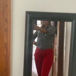 Red guess Los Angeles jeans